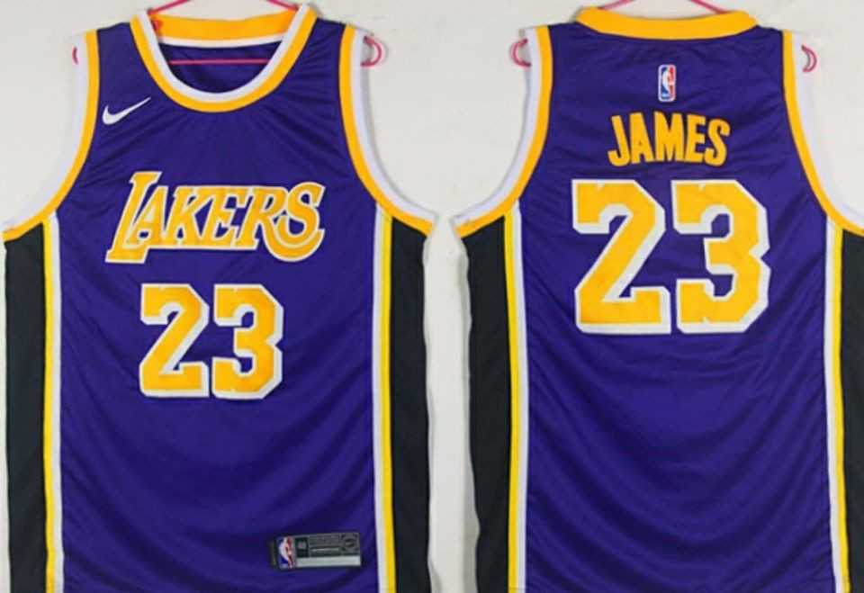 Lakers 23 Lebron James Purple 2018 19 Nike Swingman Stitched NBA Jersey,We sell and wholesale Lakers 23 Lebron James Purple 2018 19 Nike Swingman Stitched NBA Jersey on line form chian!